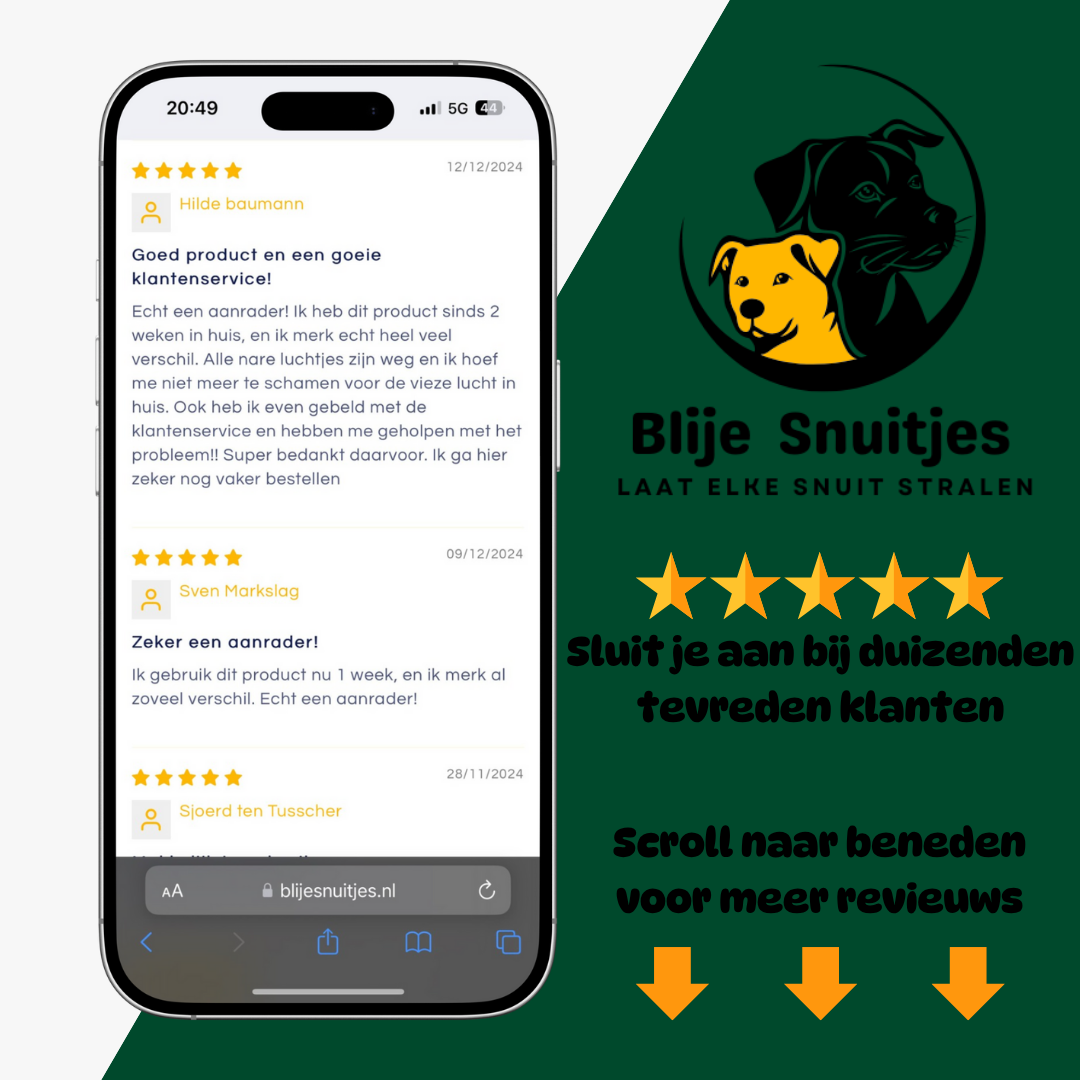 5 sterren reviews blijesnuitjes