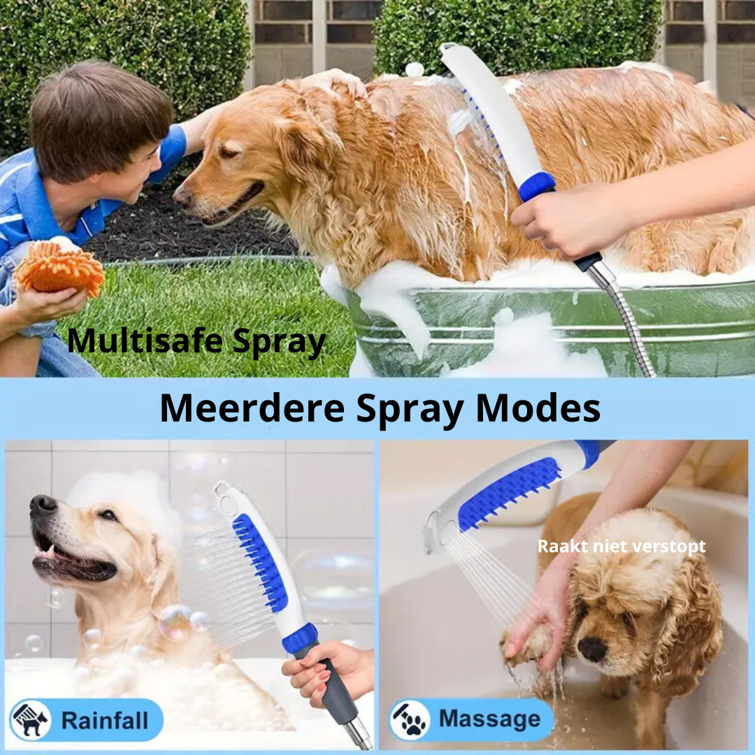 Luxe Honden douche 3 spray modes