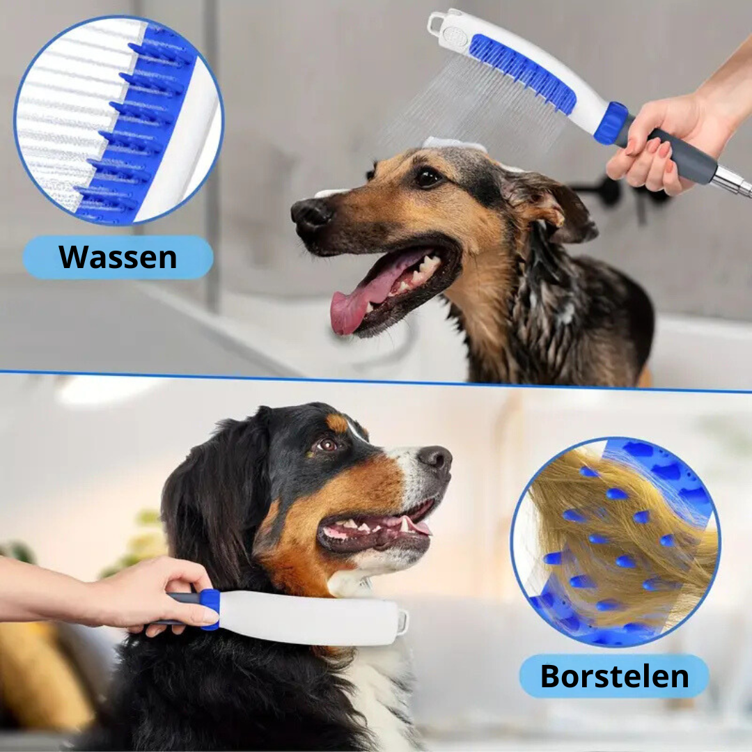 Luxe Honden douche wassen en borstelen