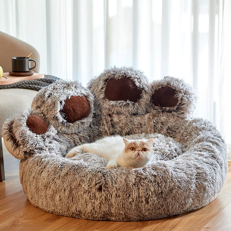 PetDream™ Donutmand - Extra Zacht Huisdierenbed - grijs