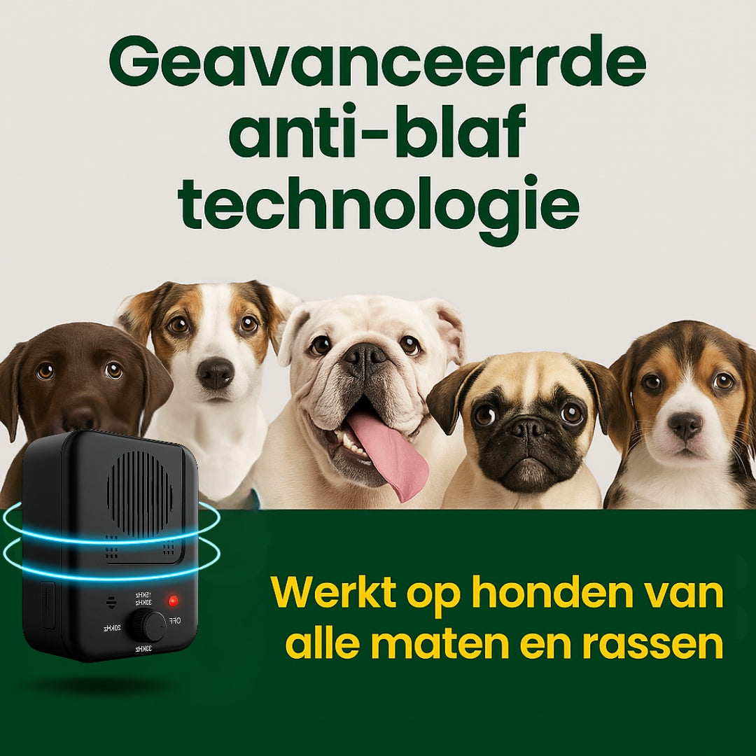 De Barkbuddy werkt bij alle honden. zo hoef je niet een speciaal apparaat te kopen