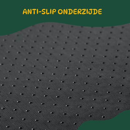 Detail van de antislip onderzijde van het CozyNest™ huisdierenbed – voorkomt verschuiven op gladde vloeren