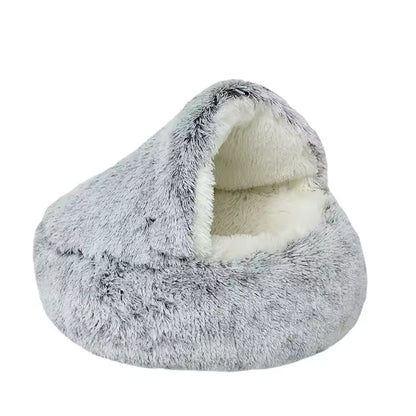 CozyNest Kattenmand – Knus Huisdierenbed voor Comfort! Fluffy Grey