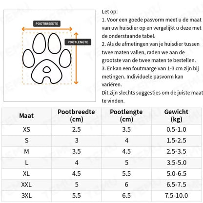 DryPaw™ Hondenschoentjes – Waterdichte Bescherming Voor Hondenpootjes