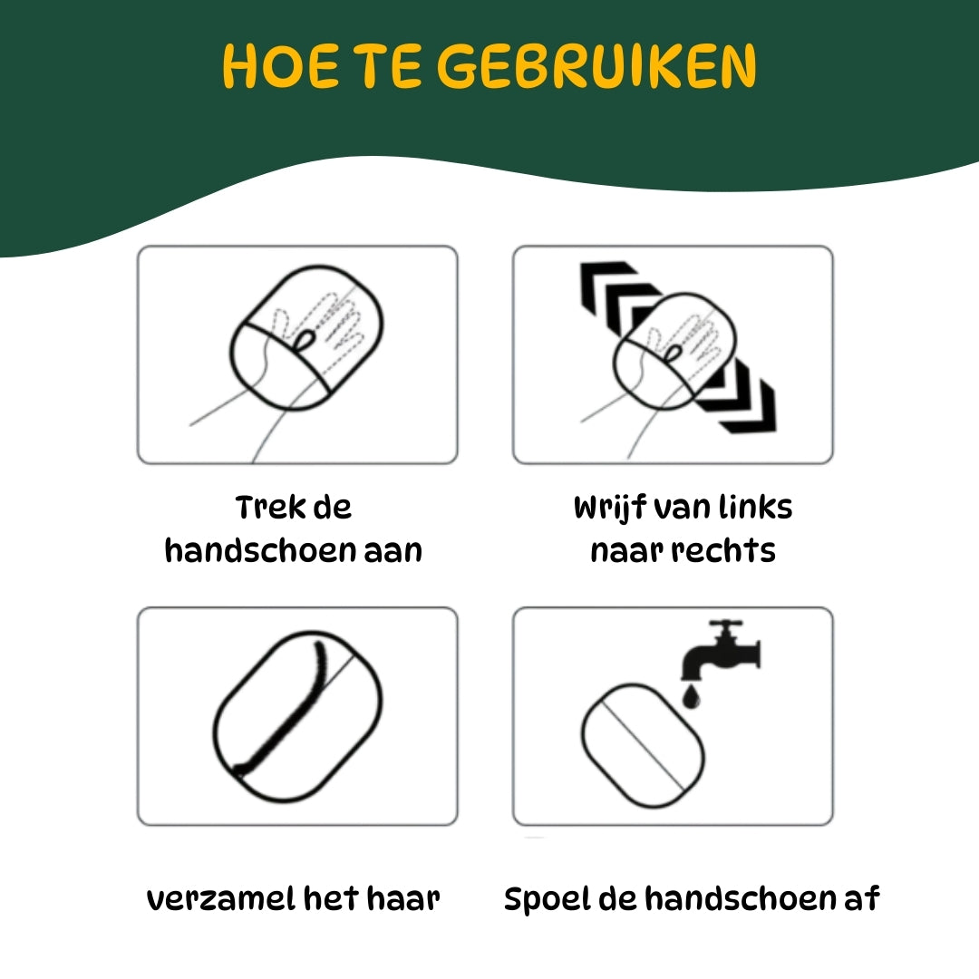 FurEase_Grooming_Glove_hoe_te_gebruiken voor het beste resultaat