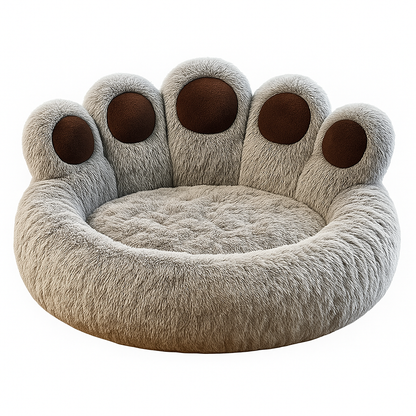 PetDream Donutmand - Extra Zacht Huisdierenbed Grijs