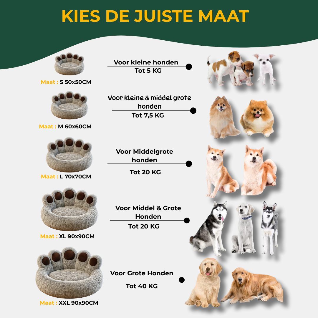 PetDream Donutmand maat tabel