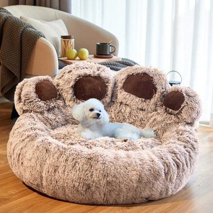 PetDream_Donutmand_Extra_Zacht_Huisdierenbed_kastanje