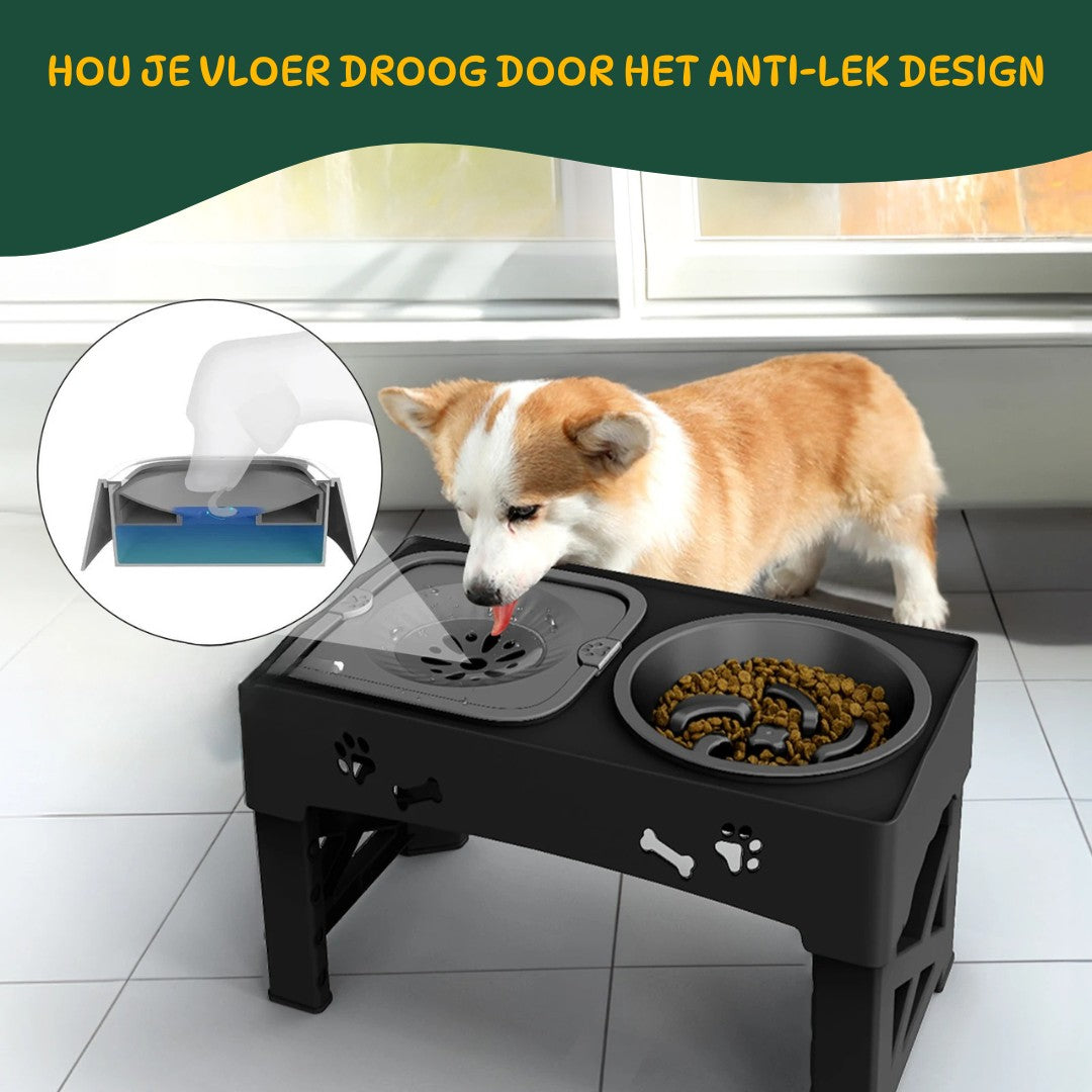 het anti-lek design van PetRaise_Deluxe houd je vloer droog en daardoor ook meteen schoner