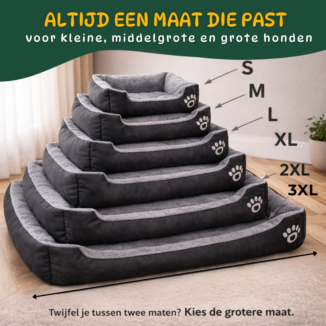 hondenmand maten overzicht S M L XL 2XL 3XL voor kleine en grote honden