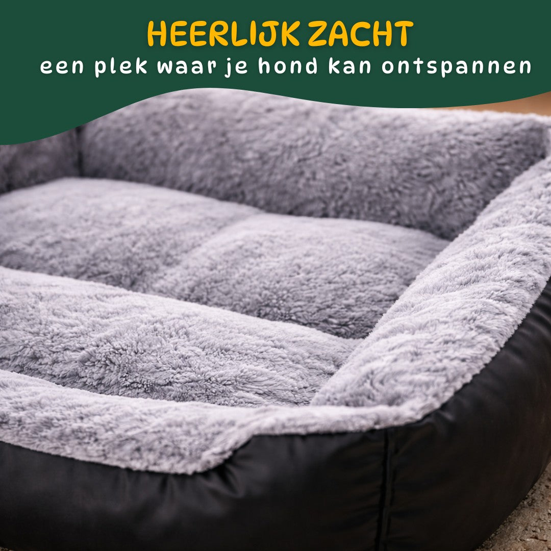 Zachte Hondenmand van Pluche – Comfortabel Hondenbed met Opstaande Rand