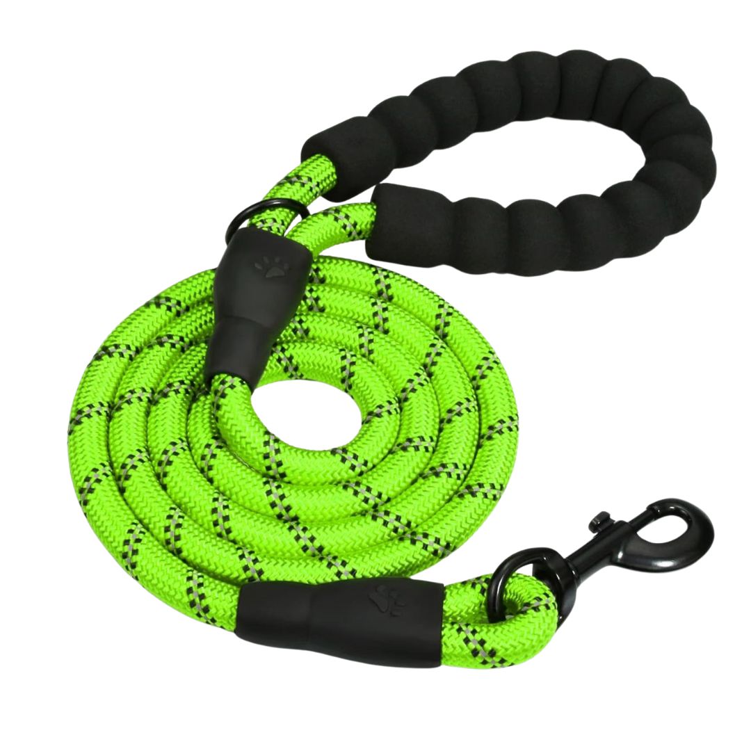 Reflecterende_Hondenriem_SoftGrip_groen