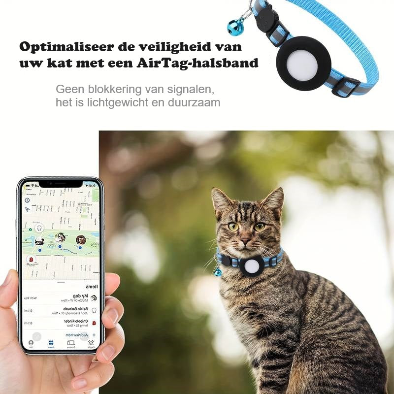 Track Halsband met AirTag-houder voor katten