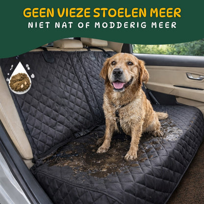 Waterdichte honden autodeken voorkomt natte en modderige stoelen