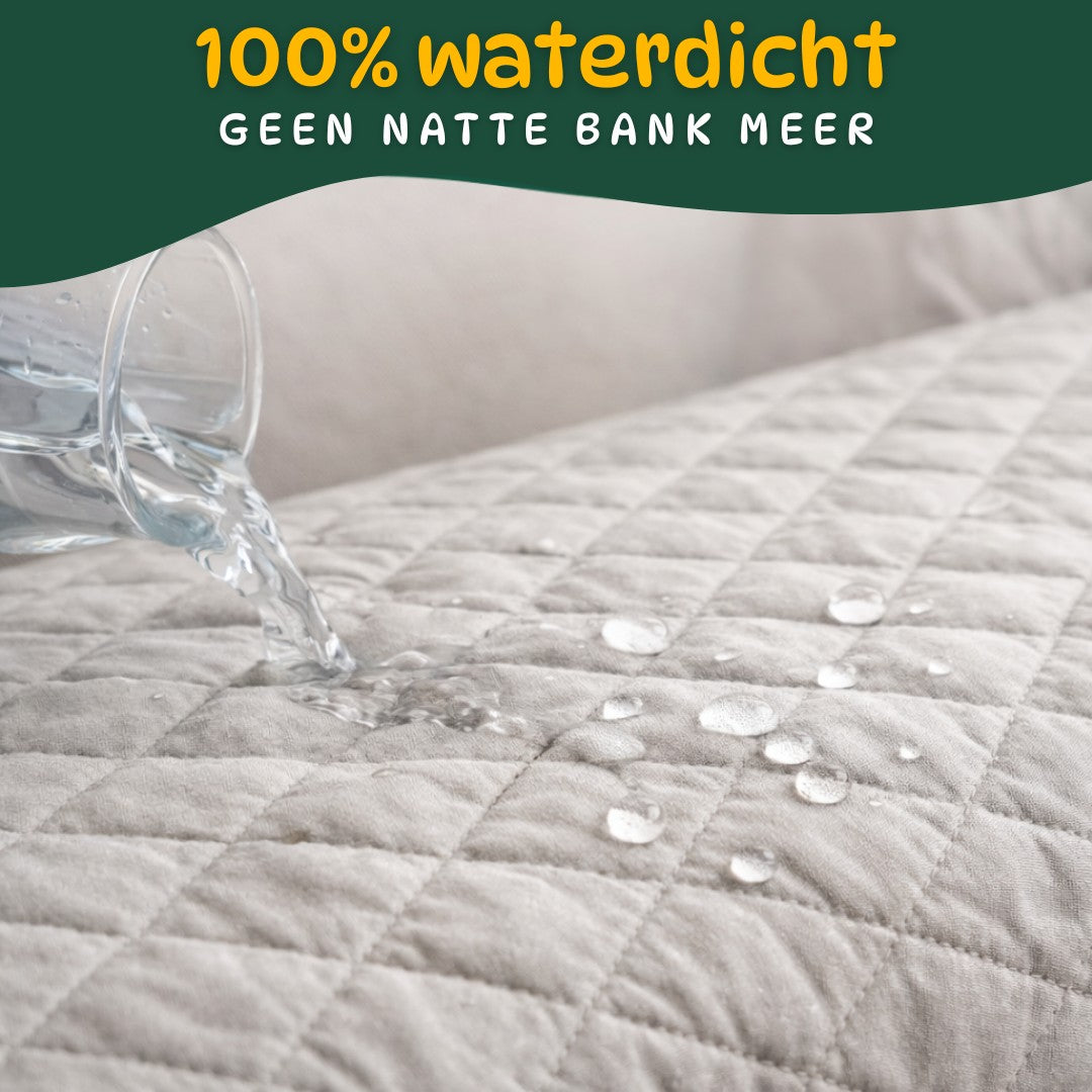 Waterdichte bankbeschermer voorkomt natte bank door vocht