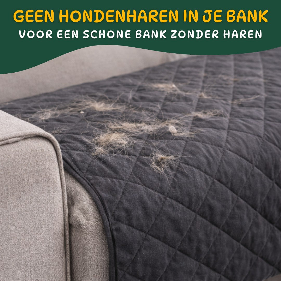 Bankbeschermer voorkomt hondenharen in de bank