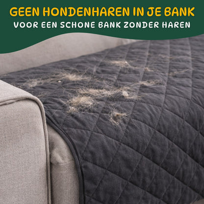 Bankbeschermer voorkomt hondenharen in de bank