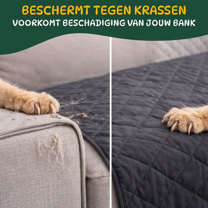 Bankbeschermer beschermt bank tegen krassen van huisdieren