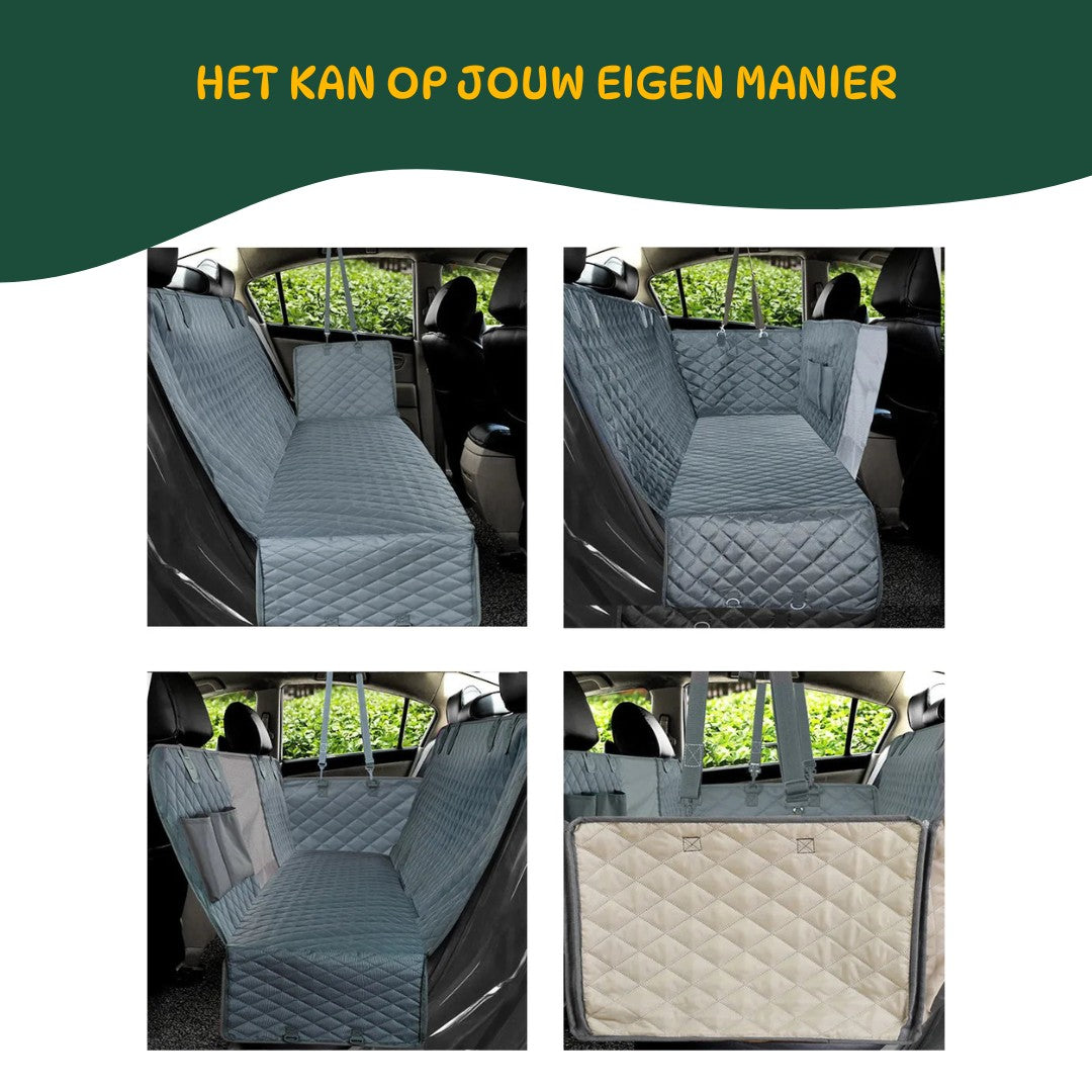 Honden autodeken in auto met bevestigingslussen