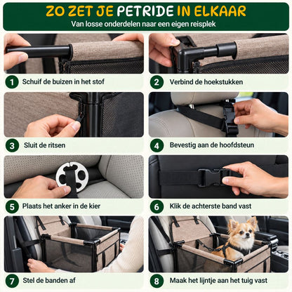 PetRide™ - Autostoel voor Honden met Stevig Frame